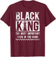 Chess Player Chess Piece Vintage Black King African American T-Shirt - T-Shirt | Maroon