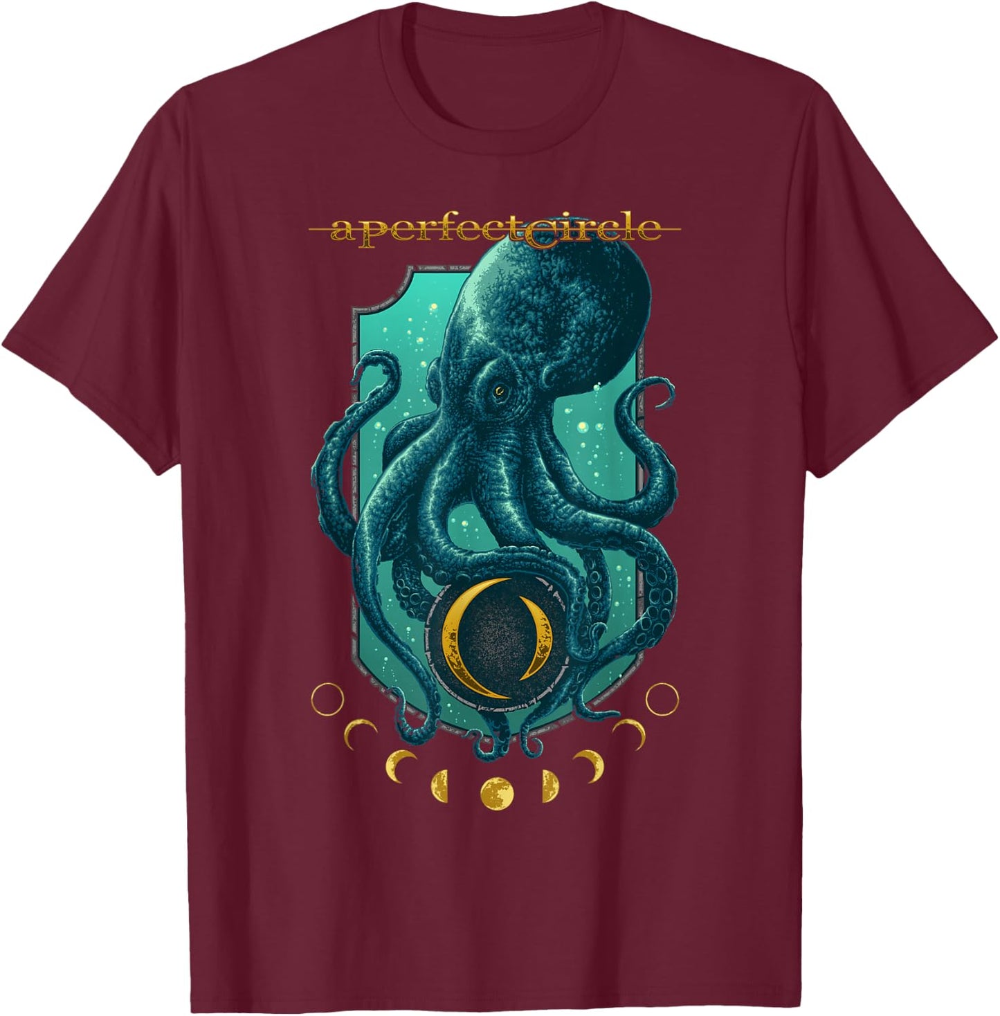 A Perfect Circle – Moon Oracle T-Shirt - T-Shirt | Maroon
