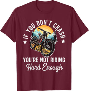 Mountain Bike For Boys Funny MTB Biking Lover T-Shirt - T-Shirt | Maroon