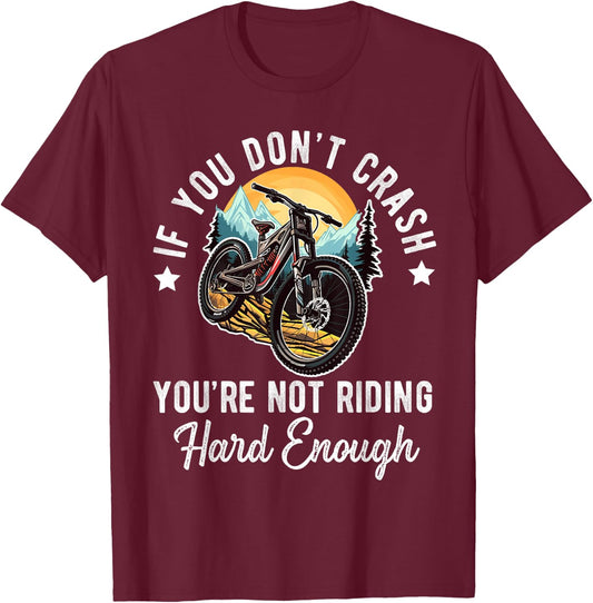 Mountain Bike For Boys Funny MTB Biking Lover T-Shirt - T-Shirt | Maroon