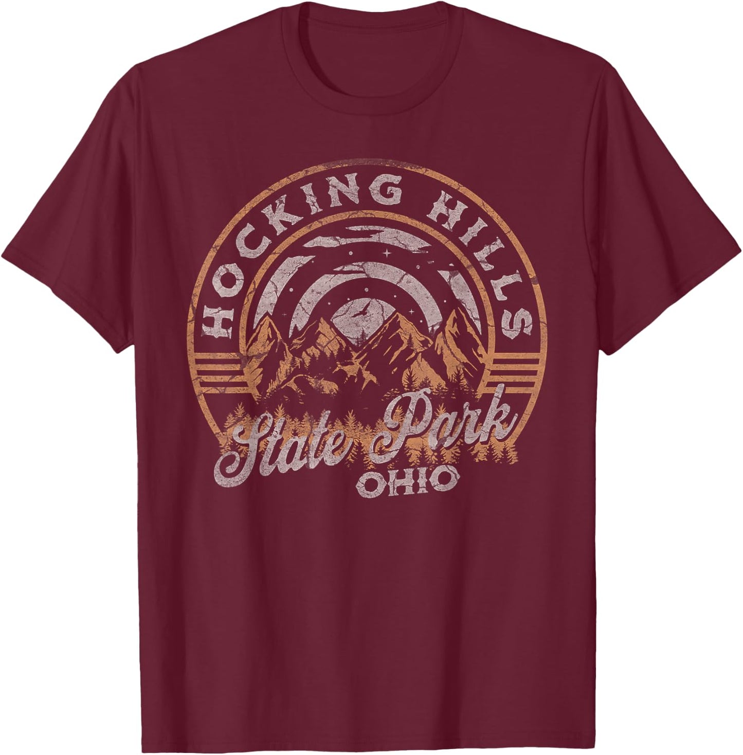 Hocking Hills Park T-Shirt - T-Shirt | Maroon