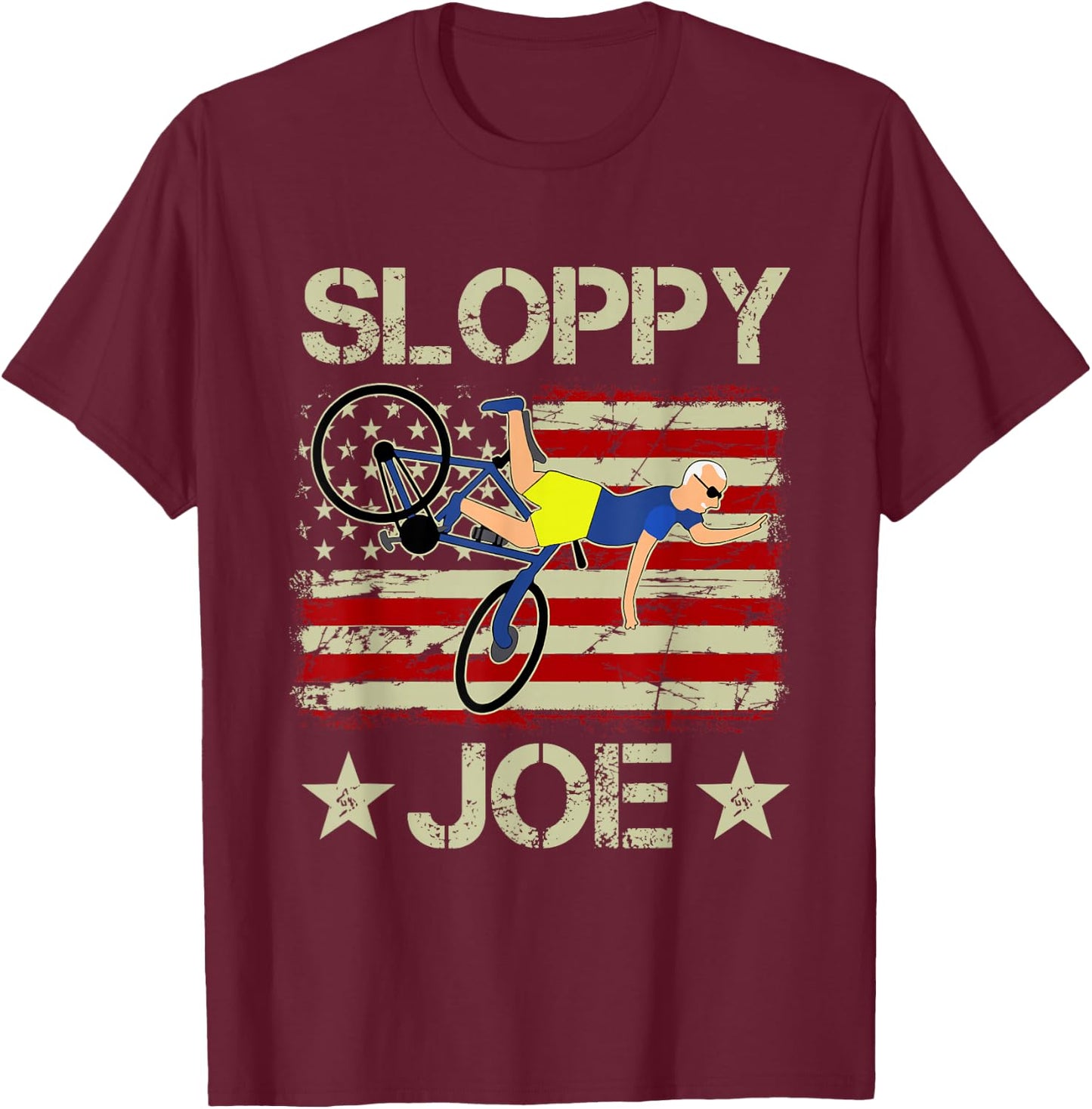 Sloppy Joe Bicycle Funny Sarcastic Women T-Shirt - T-Shirt | Maroon