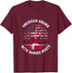 USA American Grown With Danish Roots Denmark T-Shirt - T-Shirt | Maroon