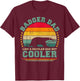 Badger Dad Like A Regular Dad But Cooler Father's Day T-Shirt - T-Shirt | Maroon