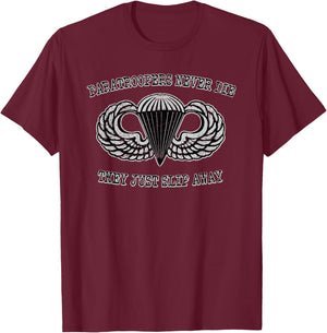 American Marauder: 173rd Airborne Brigade Jump Wings T-Shirt - T-Shirt | Maroon