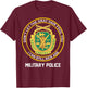 Retired Military Police MP Proud Old Man US Army MP Veteran T-Shirt - T-Shirt | Maroon