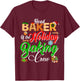 Head Baker Of The Holiday Baking Crew Christmas Cookie Baker T-Shirt - T-Shirt | Maroon