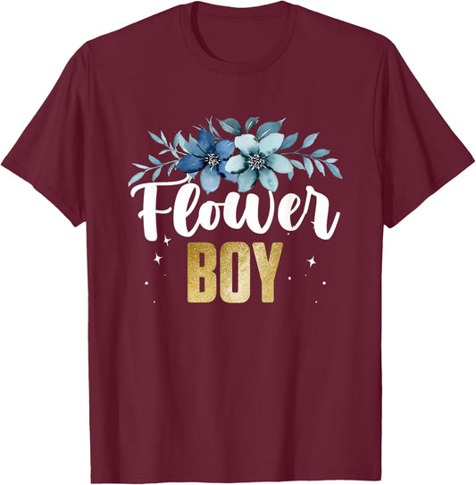 Flower Boy for Wedding Tradition T-Shirt - T-Shirt | Maroon