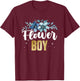 Flower Boy for Wedding Tradition T-Shirt - T-Shirt | Maroon