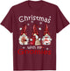 Gnome Family Christmas Men - Buffalo Plaid T-Shirt - T-Shirt | Maroon