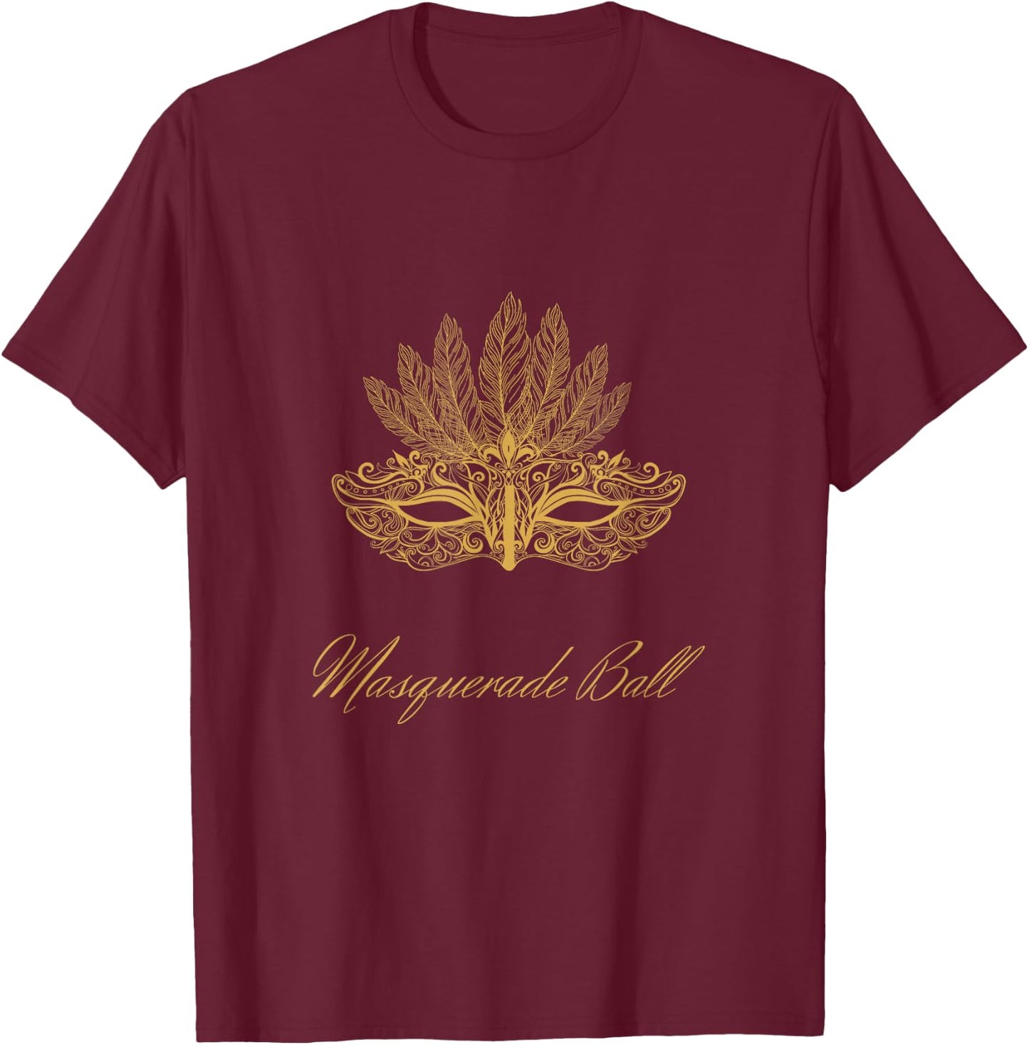 Masquerade Ball T-Shirt - T-Shirt | Maroon