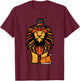 Thanksgiving Lion Turkey Day Fall Boys Kids Men Women Youth T-Shirt - T-Shirt | Maroon