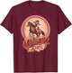 Giddy Up Sluts Vintage Cowgirl Country Western Barrel Racer T-Shirt - T-Shirt | Maroon