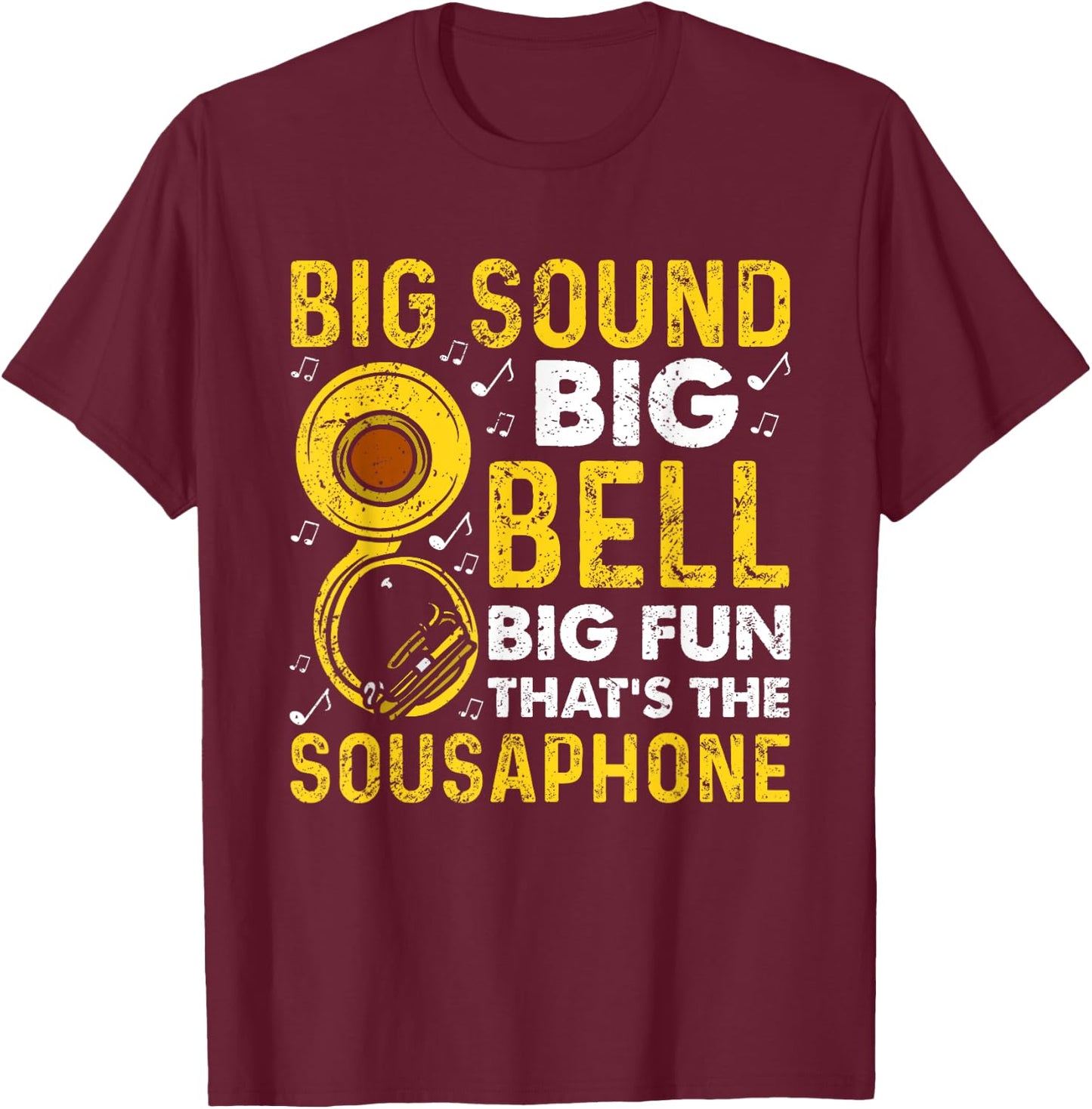 Funny sousaphone brass band player marching band Sousaphone T-Shirt - T-Shirt | Maroon