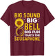 Funny sousaphone brass band player marching band Sousaphone T-Shirt - T-Shirt | Maroon
