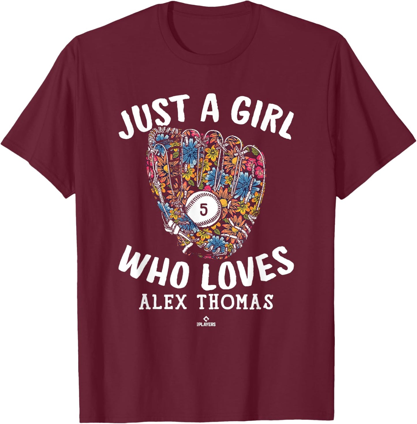 Just A Girl Who Loves Alek Thomas Arizona MLBPA T-Shirt - T-Shirt | Maroon