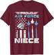 Proud Air Force Niece Air Force Graduation Niece USAF Niece T-Shirt - T-Shirt | Maroon