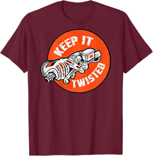 Keep it Twisted Motorcycle T-Shirt - T-Shirt | Maroon