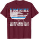 Homicide our Days starts when yours Ends Police T-Shirt - T-Shirt | Maroon