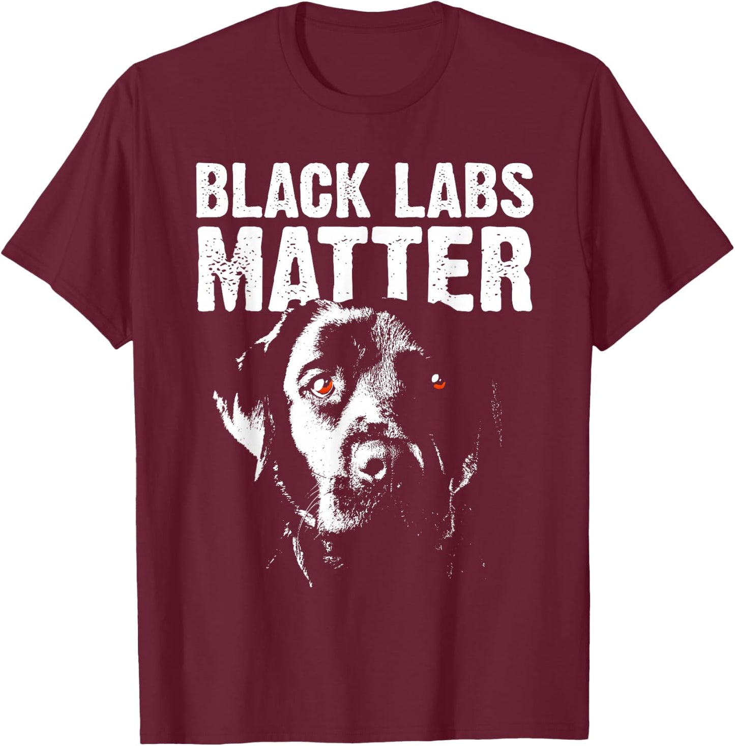 Cool Labrador Women Black Labs Matter Service Animal T-Shirt - T-Shirt | Maroon