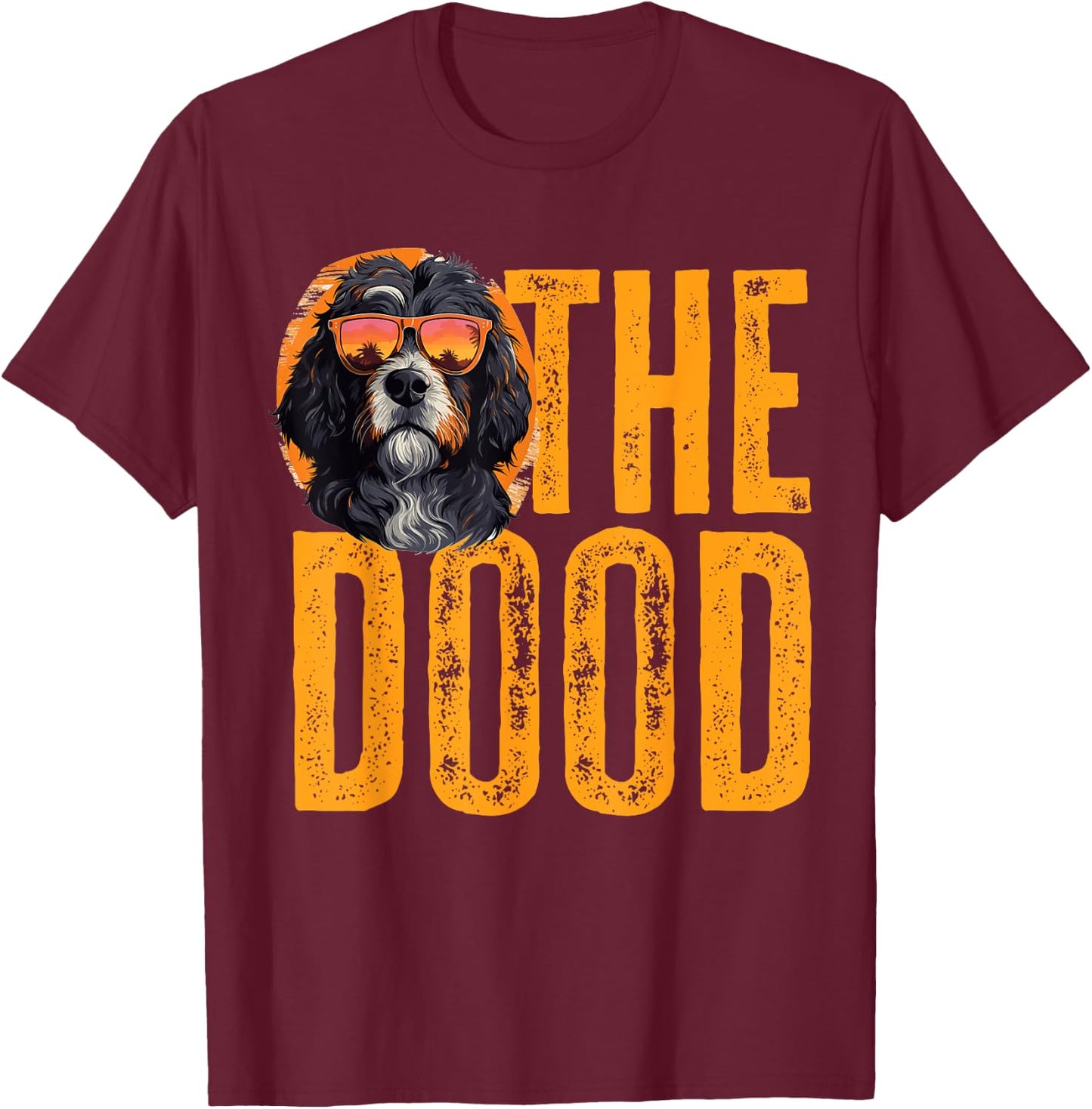 Bernedoodle Dog Breed Pet The Dood T-Shirt - T-Shirt | Maroon