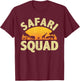 Cool Safari Squad Women Zoo Animal African Jungle T-Shirt - T-Shirt | Maroon