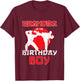 Grandma Of The Birthday Karate Taekwondo Boy Martial Arts T-Shirt - T-Shirt | Maroon