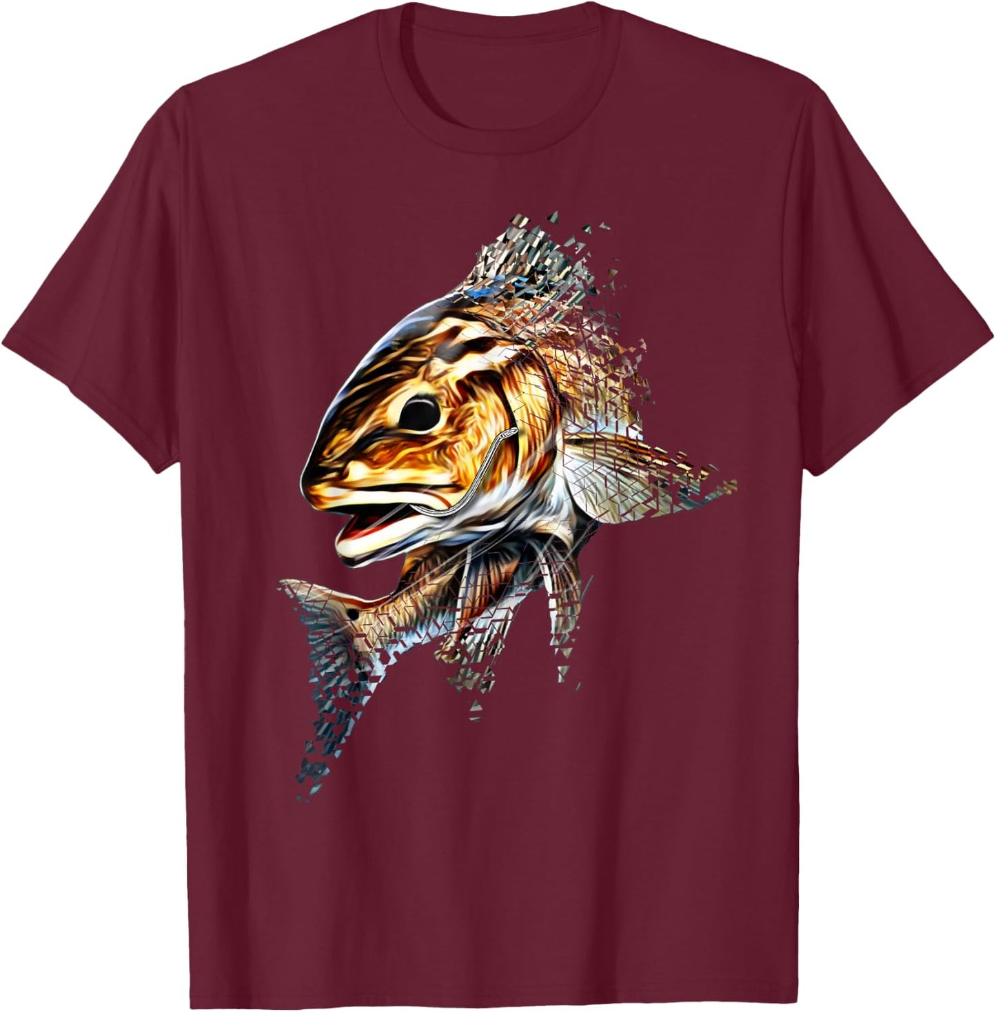 Redfish Fishing Shirt & Gear , Women & Kids Redfish T-Shirt - T-Shirt | Maroon