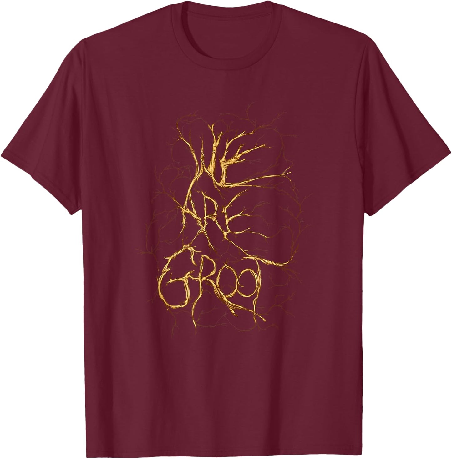 Marvel Guardians of the Galaxy We Are Groot Branches Poster T-Shirt - T-Shirt | Maroon