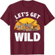 Funny Safari Design Women Kids Safari Animal Lovers T-Shirt - T-Shirt | Maroon