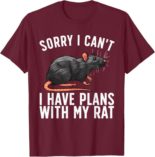 Funny Rat Lover Design Women Mouse Rat Animal Lovers T-Shirt - T-Shirt | Maroon