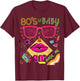 Retro 80s Baby 90s Made Me Vintage 80's 90's For Lady Girls T-Shirt - T-Shirt | Maroon