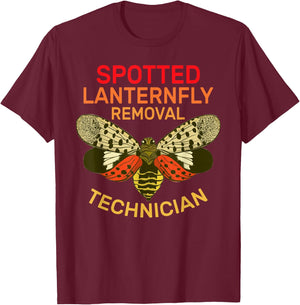 Cute Apparel for Spotted Lanternfly Removal Technician T-Shirt - T-Shirt | Maroon