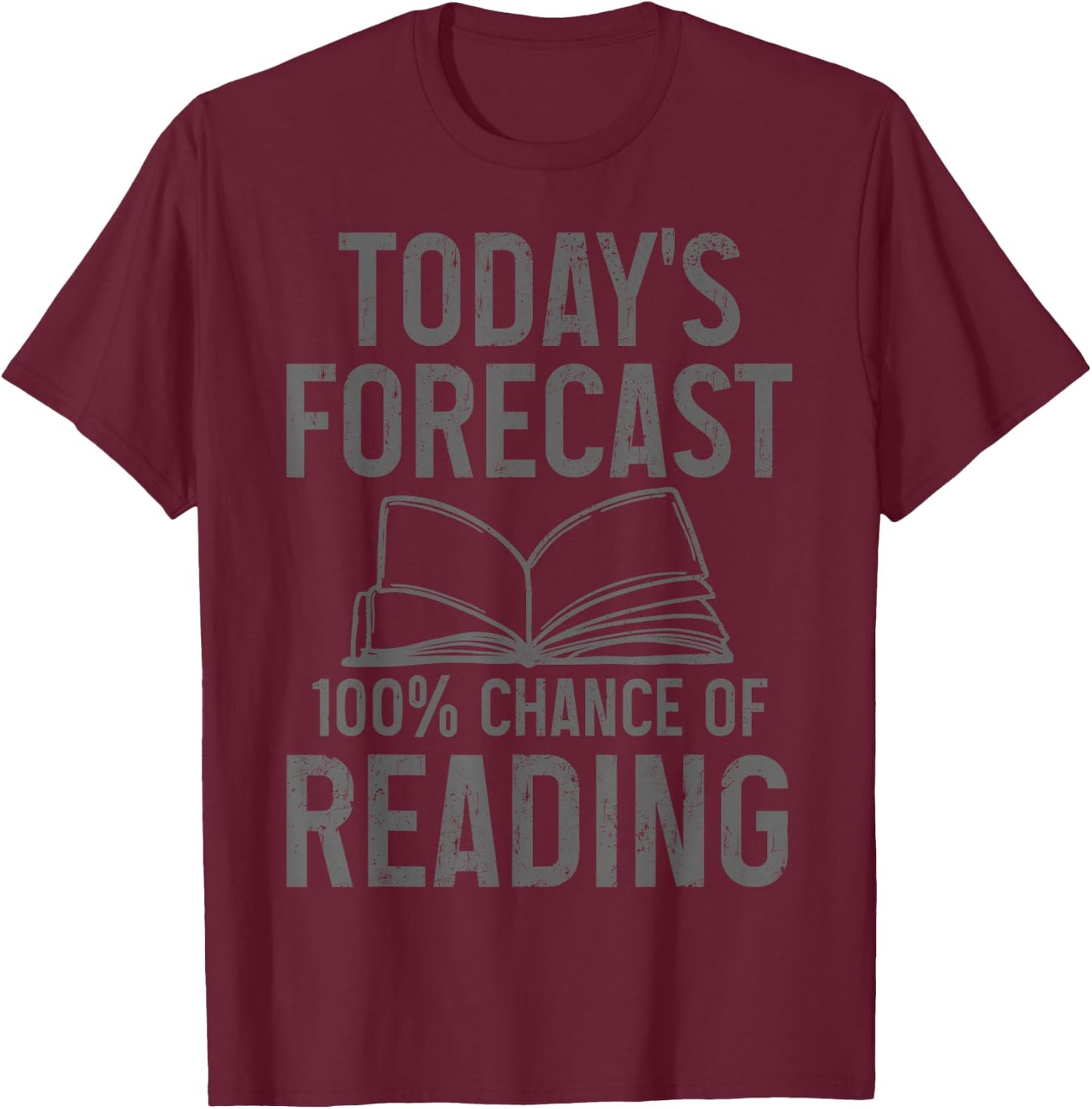 Reading Funny Bookworm Book Lover T-Shirt - T-Shirt | Maroon
