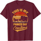 This Is My Pioneer Day Costume Vintage Retro Utah Pioneers T-Shirt - T-Shirt | Maroon