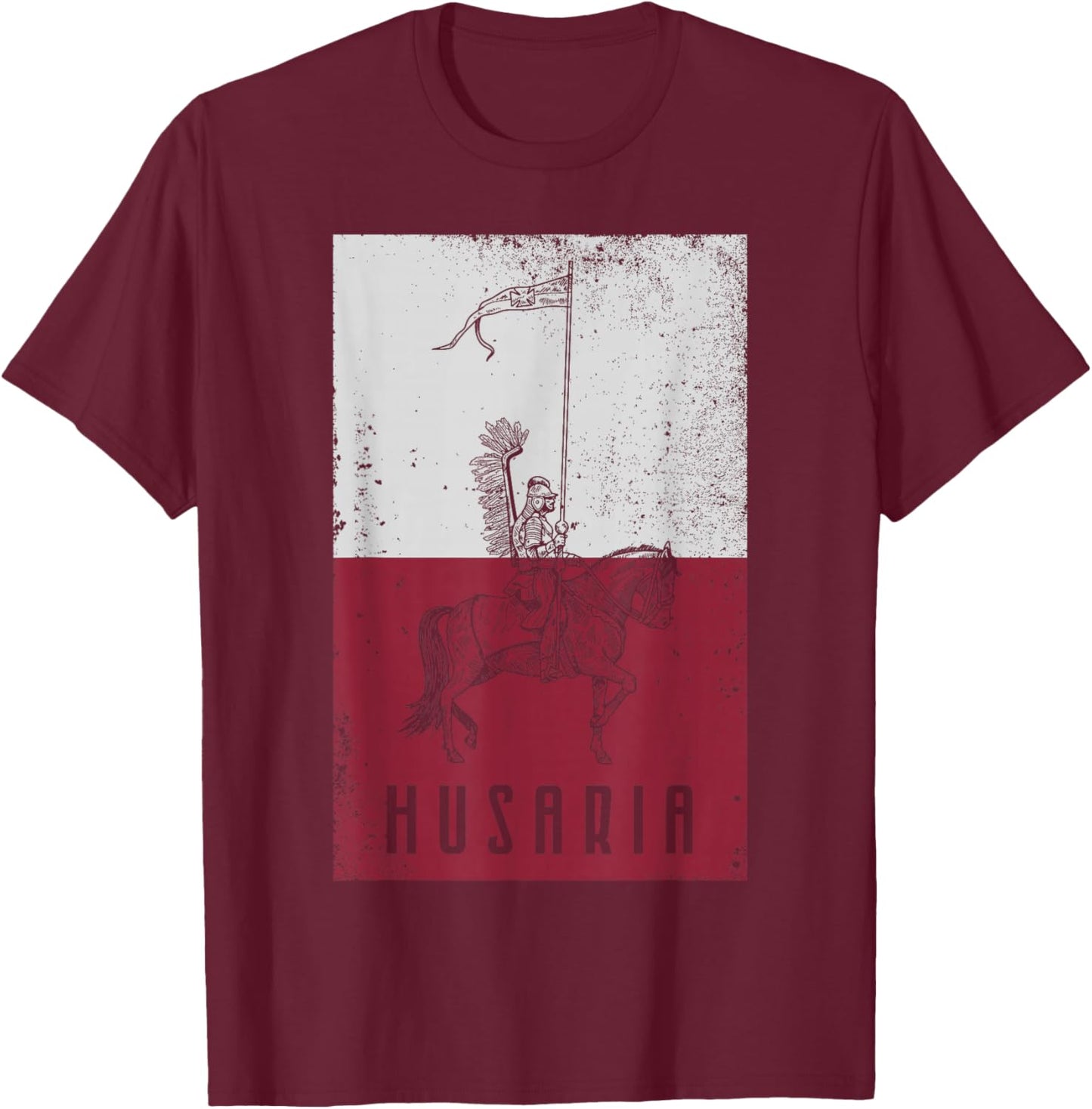 Poland husaria Polish winged hussars military Polska Krakow T-Shirt - T-Shirt | Maroon