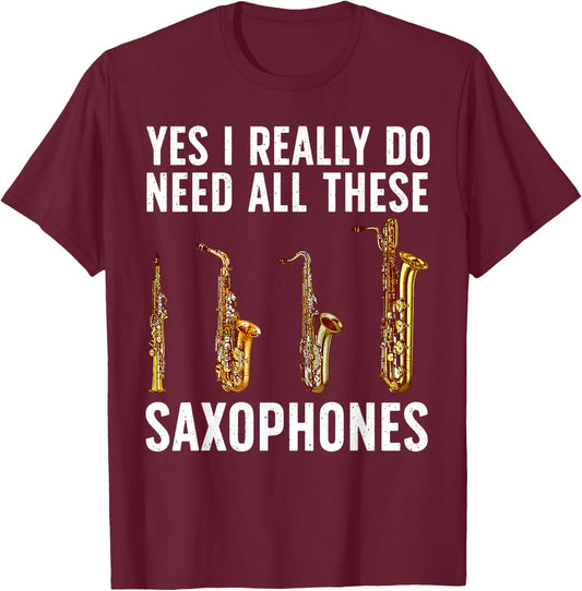Funny Saxophone Art Women Sax Player Musician T-Shirt - T-Shirt | Maroon