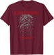 Iron Maiden - World Slavery 1984 T-Shirt - T-Shirt | Maroon