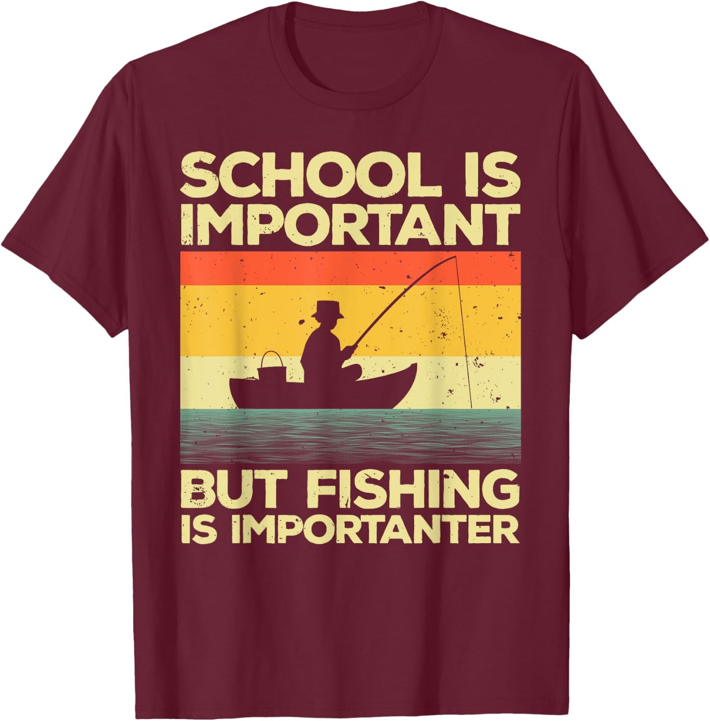 Cool Fishing Women Bass Fishing Fisherman Fish Trout T-Shirt - T-Shirt | Maroon