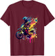 Motocross Enduro Supermoto Bike Dirt Biker Gift T-Shirt - T-Shirt | Maroon