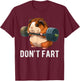 Guinea Pig Weight Lifting Gym Fitness Workout Funny T-Shirt - T-Shirt | Maroon
