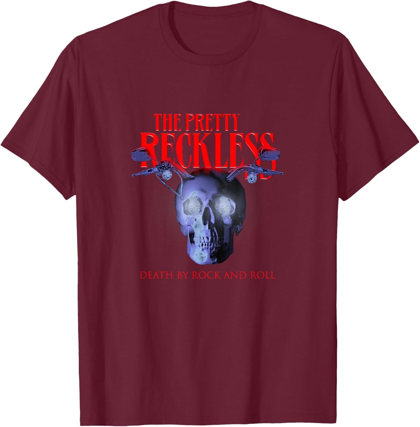 The Pretty Reckless - Skull Cycle T-Shirt - T-Shirt | Maroon