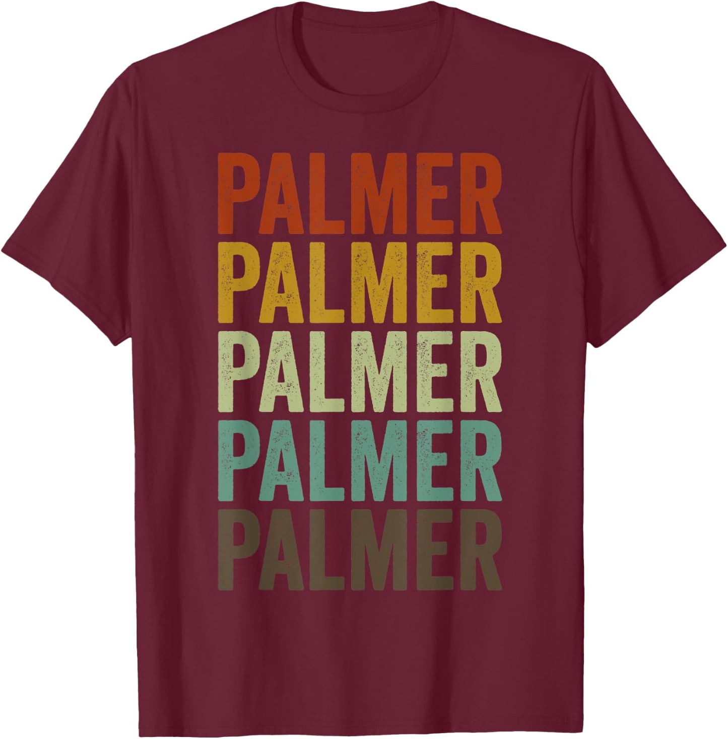 Palmer City Retro T-Shirt - T-Shirt | Maroon