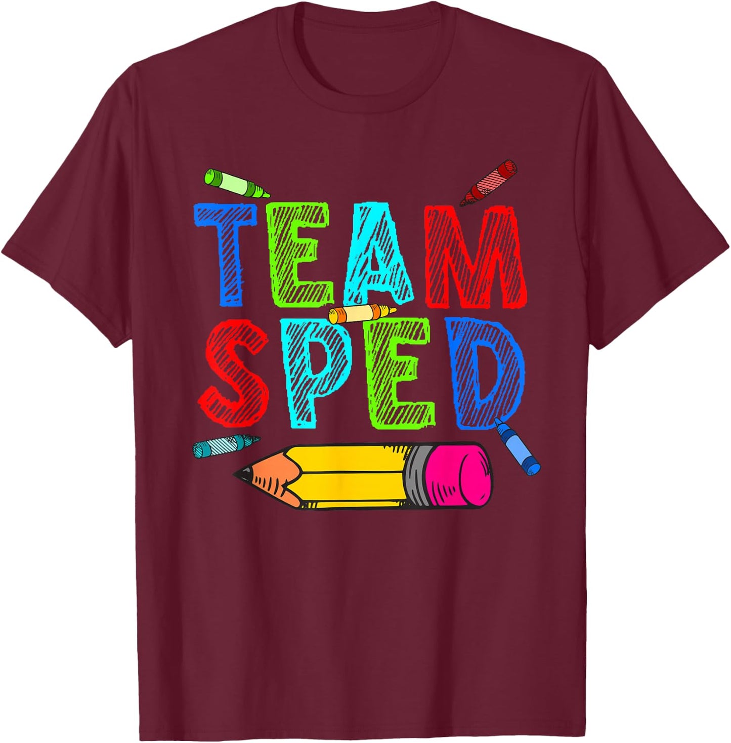 Best Special Education Art Women Special Ed Teacher T-Shirt - T-Shirt | Maroon