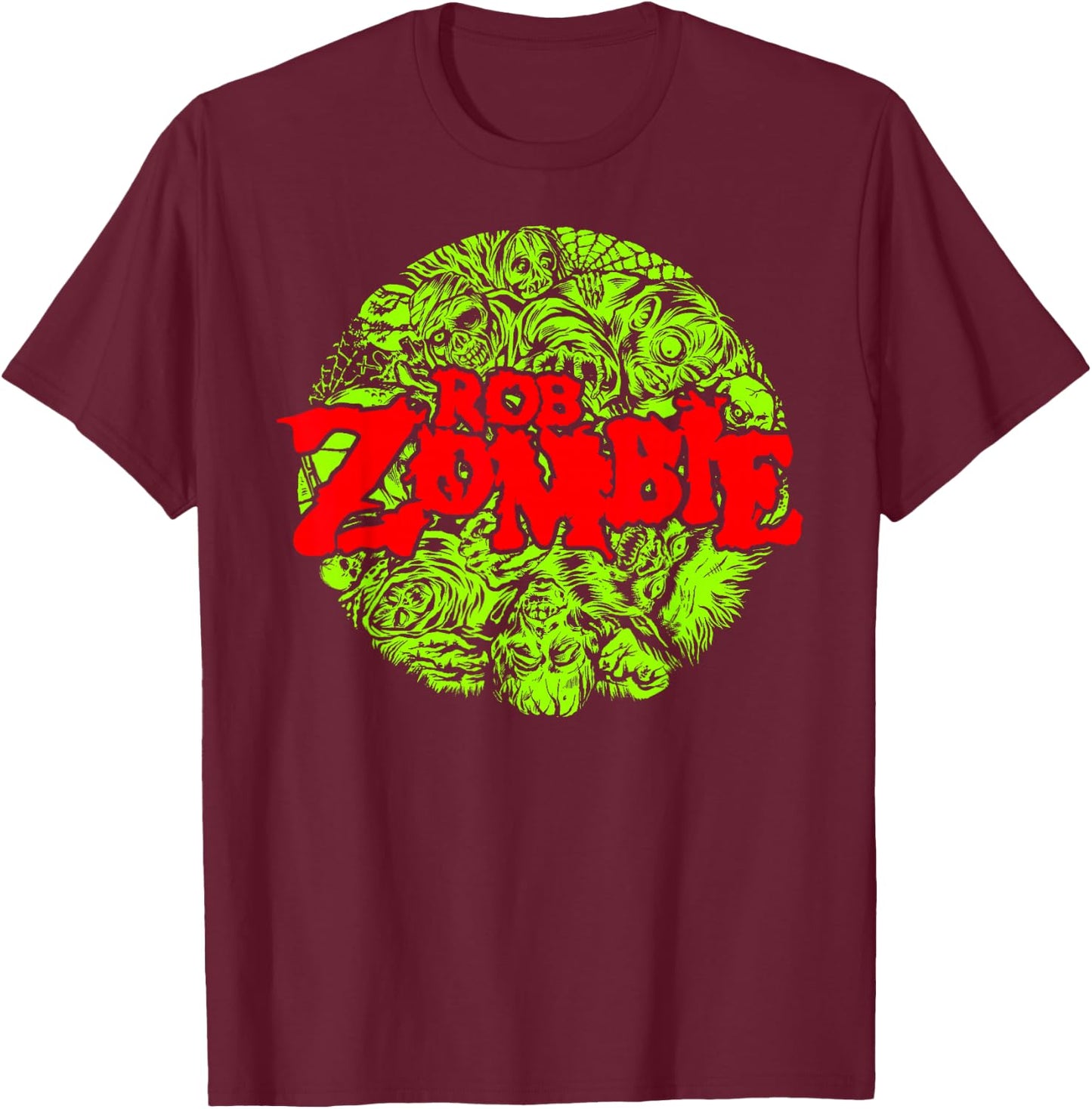 Rob Zombie – Monster Circle T-Shirt - T-Shirt | Maroon