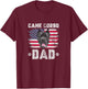 Cane Corso Dad USA American Flag 4th of July Distressed T-Shirt - T-Shirt | Maroon