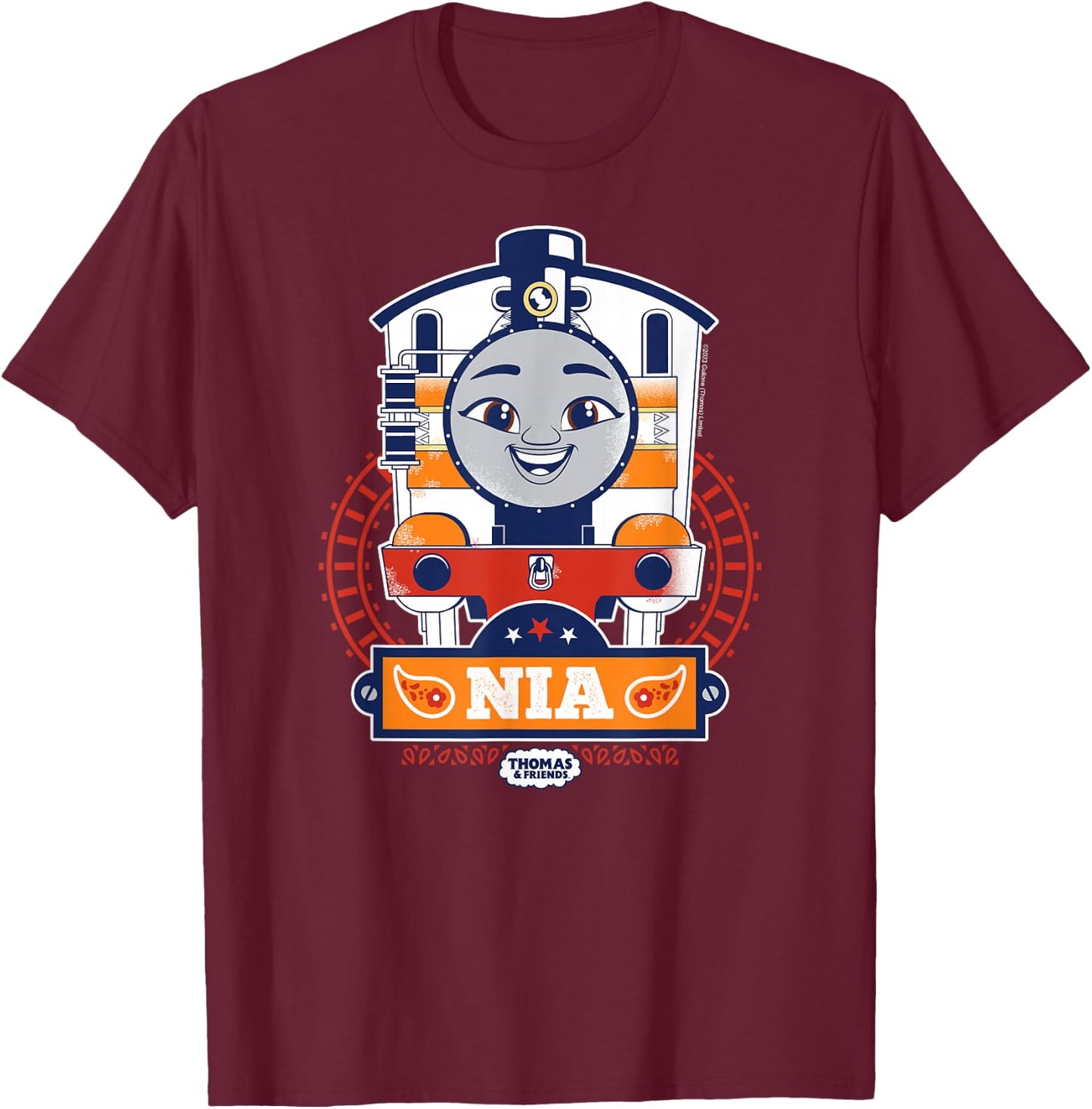 Thomas & Friends - Nia Character T-Shirt - T-Shirt | Maroon