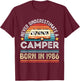 Camper born 1986 40th Birthday RV Motorhome Gifts T-Shirt - T-Shirt | Maroon