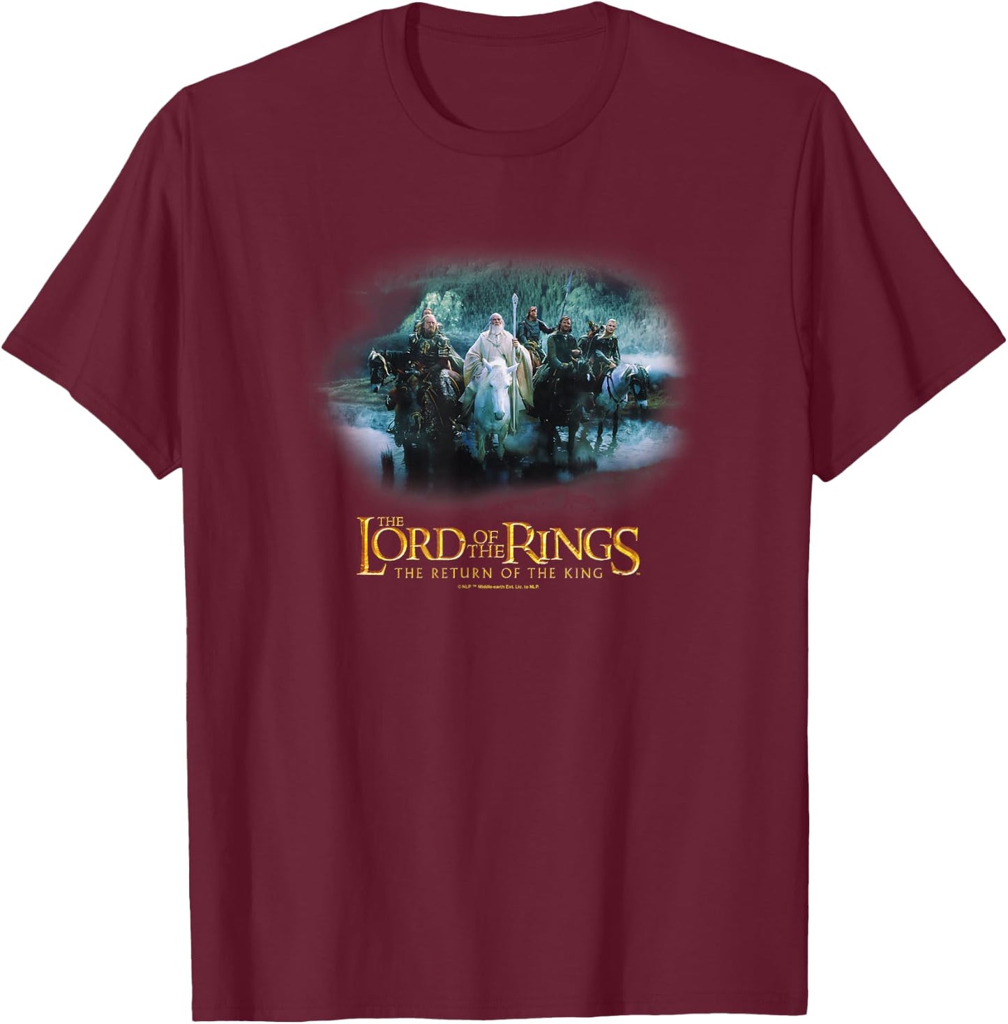 The Lord Of The Rings The Return Of The King Pic Logo T-Shirt - T-Shirt | Maroon