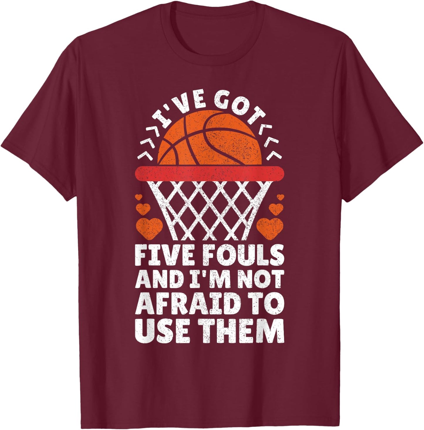 Basketball Player Boy Girl Basketball Lover Funny Basketball T-Shirt - T-Shirt | Maroon